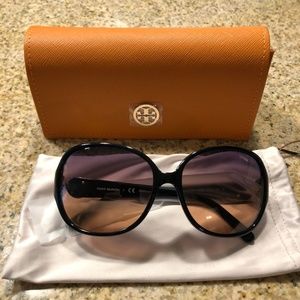 Tory Burch Sunglasses Black/Gray Orange Fade lens